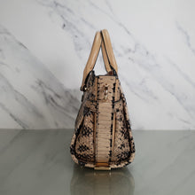 Load image into Gallery viewer, Coach Swagger Python Exotic Print leather Beechwood Black Nude Neutral Handbag
