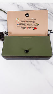 Coach x Disney 1941 Dark Fairytale Dinky in Army Green with Patches Colorblock Black - Limited Edition Snow White - Crossbody Bag - Coach 32758