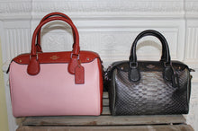 Load image into Gallery viewer, Coach Baby Bennet Satchel in Metallic Snake Embossed Leather Handbag
