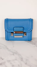 Load image into Gallery viewer, Versace Medusa Blue Crossbody Flap bag in Smooth Leather - Light Blue Clutch
