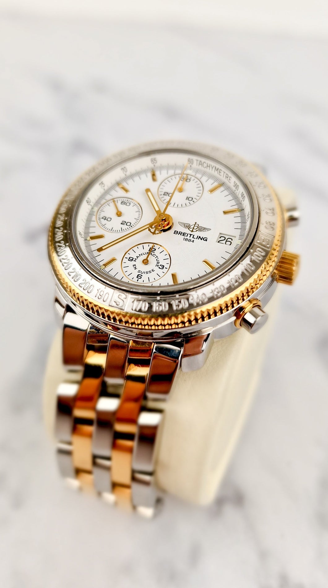 Breitling Astromat Longitude Special Limited Edition 18K Yellow Gold & Stainless Steel Watch D20405 1 of 700