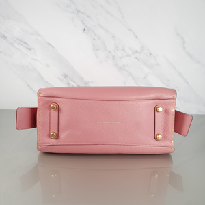 Rare Coach Rogue 31 in Rose Pink with Brass Border Rivets & Tea Rose Details - SAMPLE BAG