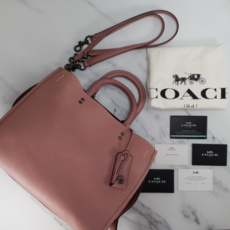 Coach dusty hot sale rose purse