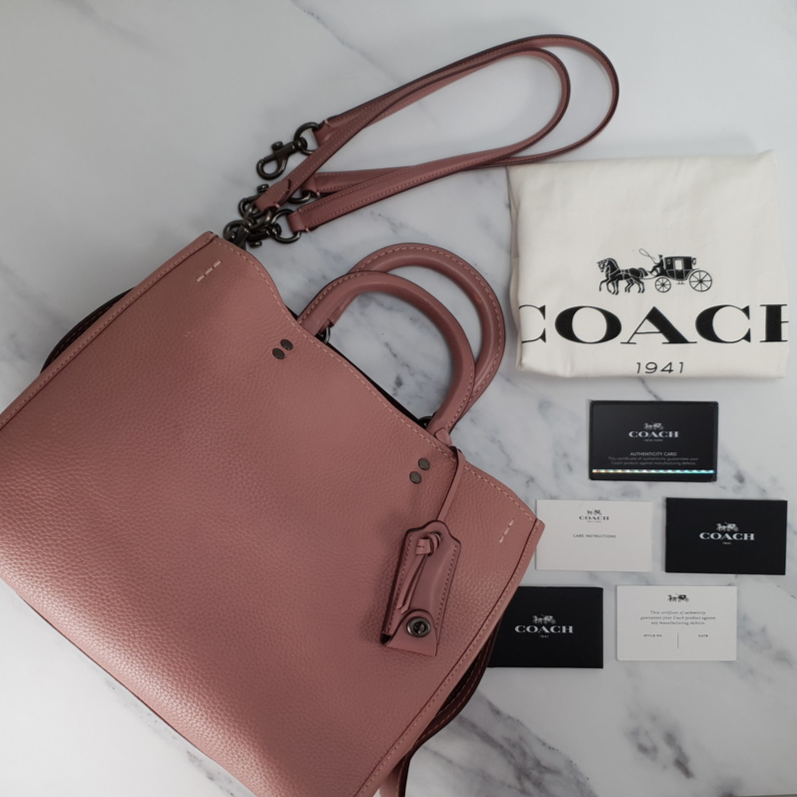 Coach dusty 2025 rose purse