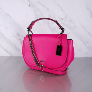 Pink Coach Nomad Tophandle Handbag