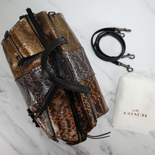 Load image into Gallery viewer, Coach Mystery Sample Bag Snakeskin Panelled leather Handbag
