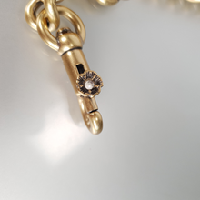 Load image into Gallery viewer, Coach Strap Tea Rose Details Brass Chains
