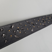 Load image into Gallery viewer, Coach 1941 Anniversary Belt in Black Leather with Prairie Rivets LIMITED EDITION
