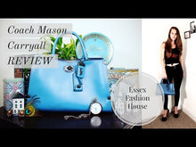 Load and play video in Gallery viewer, RARE Coach Mason Carryall in Limited Edition Blue with Snakeskin - SAMPLE BAG
