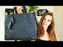 Load and play video in Gallery viewer, Coach Rogue 31 black pebble leather honey suede 1941 satchel handbag
