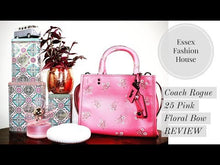 Load and play video in Gallery viewer, Essex Fashion House YouTube REview of Coach 1941 Rogue 25 Pink Floral Bow
